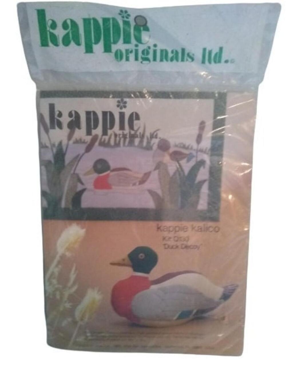 Kappie Kalico Duck Decoy Fabric Kit Q130 Vintage 1980s  9.25" x 15.5" New